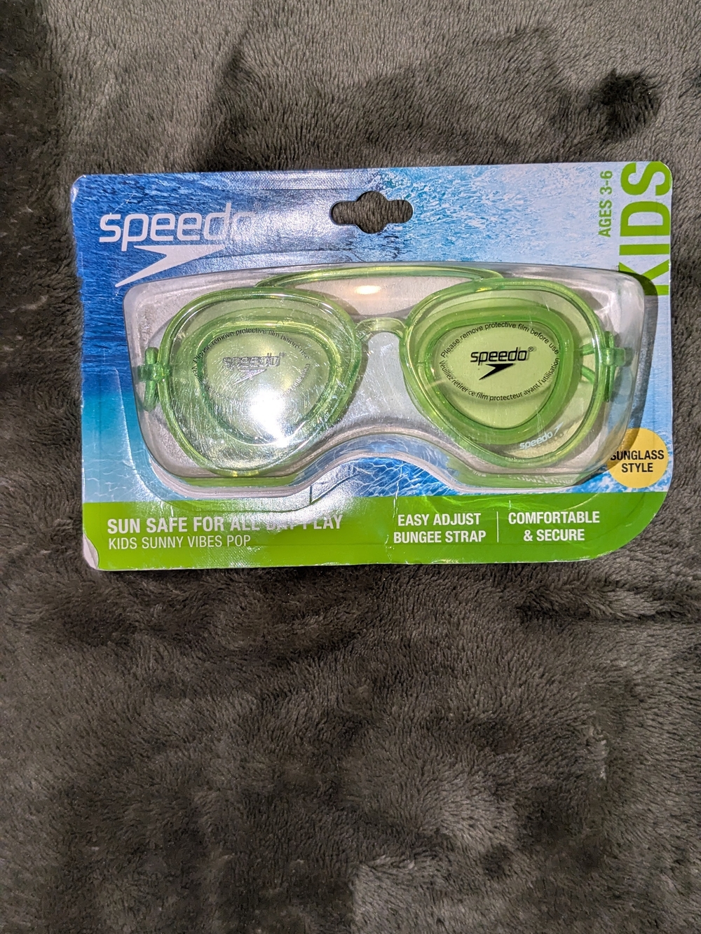 Speedo Kids Green Swim Goggles